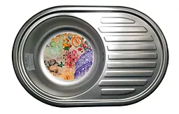 Кухонна мийка Romzha (Eko) Dana Textura RO49685, Сірий - мініатюра 2
