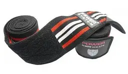 Бинти на коліна Power System PS-3700 Knee Wraps Red/Black (пара) (PS-3700_Red-Black) - мініатюра 2