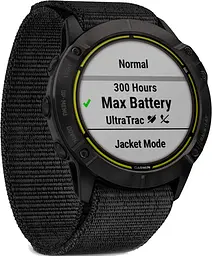 Смарт-годинник Garmin Enduro Carbon Gray DLC Titanium with Black UltraFit Nylon Strap [010-02408-01/11] [78192] - мініатюра 3