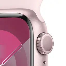 Смарт-годинник Apple Watch Series 9 GPS, 41mm, Pink, Light Pink Sport Band, M/L (Grade B) Seller Refurbished - мініатюра 3