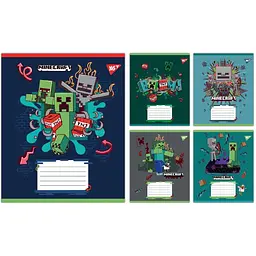 Зошит учнівський "Minecraft Heroes" Yes 767577 12 аркушів 1 шт. в асортименті