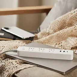 Подовжувач XiaomiXiaomi Power Strip 20W Fast Charge (3 sockets +2 USB+1 TypeC) XMCXB05QM BHR5094CN White EU Plug - мініатюра 5