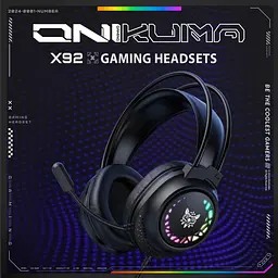 Навушники Onikuma ігрові M-95 Gaming Headset з мікрофоном та RGB підсвіткою для ПК PS4 PS5 Xbox провідні геймерські - мініатюра 2