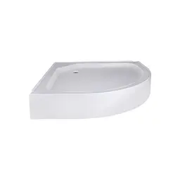 Душовий піддон Kapielka ST80x80х14 низький квадратний діаметр зливу 52 мм Lidz Білий - мініатюра 2