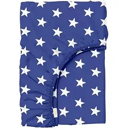 Простирадло Cosas на резинці в дитяче ліжечко 60х120 blue stars, синій (StarBlue_120)
