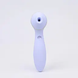 Вібратор KisToy Polly Plus Purple Вакуумний з підігрівом, 9х3,5 см бузковий - мініатюра 2
