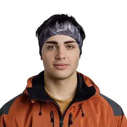 Пов'язка на голову Buff Thermonet Headband, Bardeen Micor Graphite - мініатюра 2