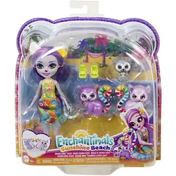 Ігровий набір Enchantimals Sunshine beach Родина Лемура Лорінди (HRX86) - мініатюра 4