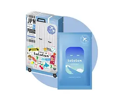 LULULUN Face Mask Airport Refreshing Sky глибоко зволожуюча маска для подорожей, 1 шт х 5 уп - мініатюра 3
