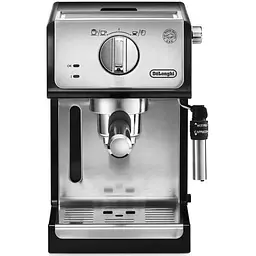 Кавоварка DeLonghi ECP 35.31 BK Steel еспресо з трубкою-капучинатором 15 бар - мініатюра 2