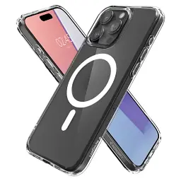 Чохол Spigen Ultra Hybrid (MagFit) Frost Clear для iPhone 15 Pro (ACS06719) - мініатюра 4