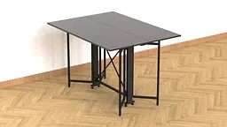 Стіл-книга трансформер Спайдер Ferrum-decor 750x1150x880 Чорний метал ДСП Венге Магія 16 мм (FRD-105632) - мініатюра 8