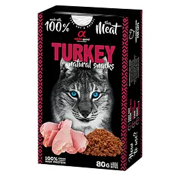 Ласощі для котів Alpha Spirit Turkey Natural Cat з індичкою 80 г ALPHG110000745