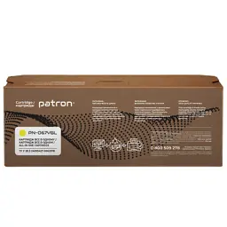 Картридж Patron Canon 067 yellow Green Label (PN-067YGL) - мініатюра 3