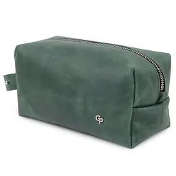 Шкіряна косметичка унісекс Grande Pelle 11573 зелений - мініатюра 5