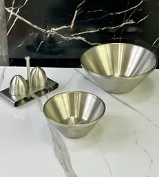 Салатник Olens Сталева радість 102-1298 16 см 600 мл сріблястий - мініатюра 2