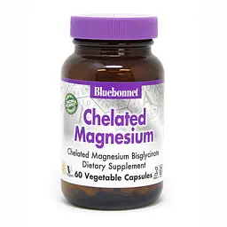 Вітаміни та мінерали Albion Chelated Magnesium, 60 вегакапсул Bluebonnet Nutrition fit0017524