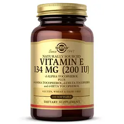Мінерали та вітаміни Vitamin E 268 mg (400 IU) Mixed Tocopherols, 100 капсул Solgar fit0022807