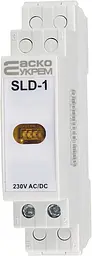 Сигнальний індикатор модульний SLD‑1 АСКО‑УКРЕМ (A0140030033) жовтий - мініатюра 2