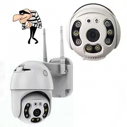 Поворотна вулична IP камера відеоспостереження Camera Cad YH-Q12S WiFi 5 mp - мініатюра 4