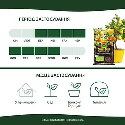 Торфосуміш для цитрусових рослин COMPO SANA® 10 л - мініатюра 4