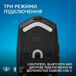 Мышь Logitech G305 X Superlight Wireless Gaming Mouse Black (910-007739) - миниатюра 10