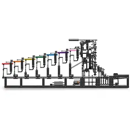 Конструктор Mould King Лабіринт з кульками GBC Rainbow Tensegrity (26006) [161068] - мініатюра 3