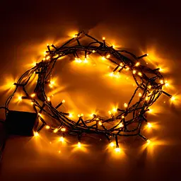 Електрогірлянда Yes! Fun нитка 70 LED 8 режимів миготіння 4.9 м жовта (974852) - мініатюра 4