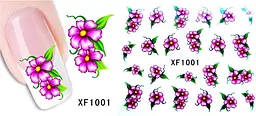 Наклейки для нігтів Квіточки XF1001