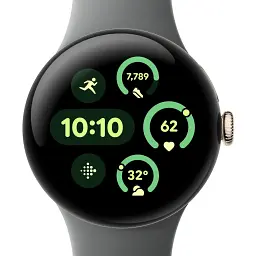 Смарт-годинник Smart Watch Google Pixel Watch 3 LTE 41mm Gold Case/Hazel Band JP - мініатюра 3