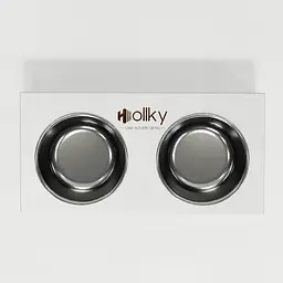 Hollky Base M — миски на підставці для середніх собак та великих котів (2 × 0,95 л) - мініатюра 5