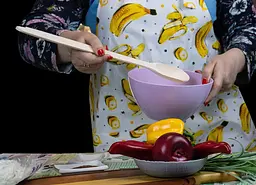 Ложка кухонна кухарська дерев'яна 40 см, Woodly Бежевий 84951 - мініатюра 4