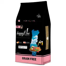 Сухой корм для взрослых кошек happyOne Mediterraneum Adult Cat Fresh Meat со свежим мясом беззерновой 7 кг 