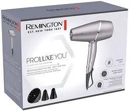 Фен ProLuxe You Adaptive, 2400Вт, 3 режими, дифузор, іоніз-я, хол. обдув, турбо режим, сір Remington teh0017466 - мініатюра 9