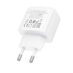 Сітчастий зарядний пристрій HOCO CS53A Surplus single port PD25W charger білий - мініатюра 4