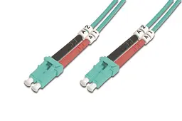 Волоконно-оптичний патч-корд Assmann, дуплекс, LC to LC MM OM3 50/125 µ, 10 м DK-2533-10/3 Aqua - мініатюра 4