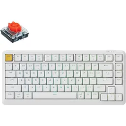 Клавіатура Keychron J1 82 Key K Pro Red Switch RGB White (J1-Q1-UA) [159745]