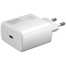 Зарядний пристрій ColorWay Power Delivery Port PPS USB Type-C (45W) white (CW-CHS034PD-WT)