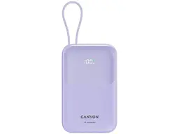 Зовнішній акумулятор (Power Bank) Canyon OnPower 101 10000mAh 22.5W Purple (CNS-CPB101PU)