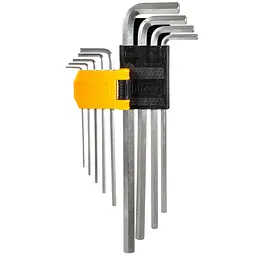 Комплект ключів Ingco шестигранних подовжених 1.5-10 мм 9 шт (HHK11092) - мініатюра 3