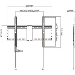 Кріплення для телевізора Gembird WM-80F-01 [133644] - мініатюра 5