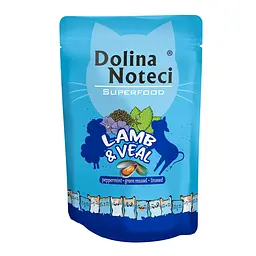 Паучі для кішок Dolina Noteci Superfood 85 г (ягнятком та телятиною)