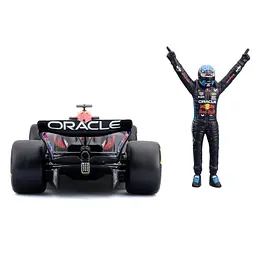 Автомодель з фігуркою Bburago Oracle Red Bull Racing RB20 (18-28060 (#1)) - мініатюра 6