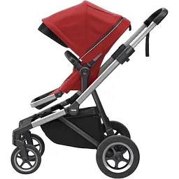 Детская коляска Thule Sleek Aluminum/Energy Red [11000004] [107623] - мініатюра 2