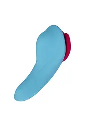 Вібратор у трусики FairyGasm HeartGem blue, на магніті, пульт ДК - мініатюра 5