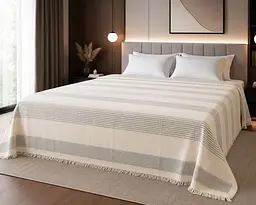 Простирадло махрове Parisa Home Pike 150х200 щільність 400 г/м2 крем