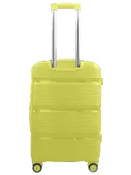 Валіза середня Milano bag 0307 поліпропілен Жовтий - мініатюра 3