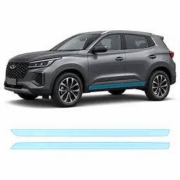 Антигравійна захисна бронеплівка за лекалами для Chery Tiggo 4 Pro 2023- нижня зона кузова пороги