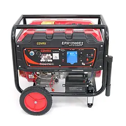 Генератор бензиновий COVAX EPH12500E2, 8.0kW, однофазний 220V, 50Hz, DC12V, 18HP, Electric Starter, tank 25L, 705x560x570mm, 86kg - мініатюра 3