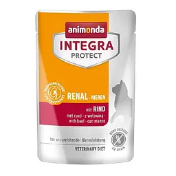 Корм вологий ветеринарний для кішок Integra Protect Renal pouches with beef при хворобах нирок, з яловичиною, пауч, 85 г